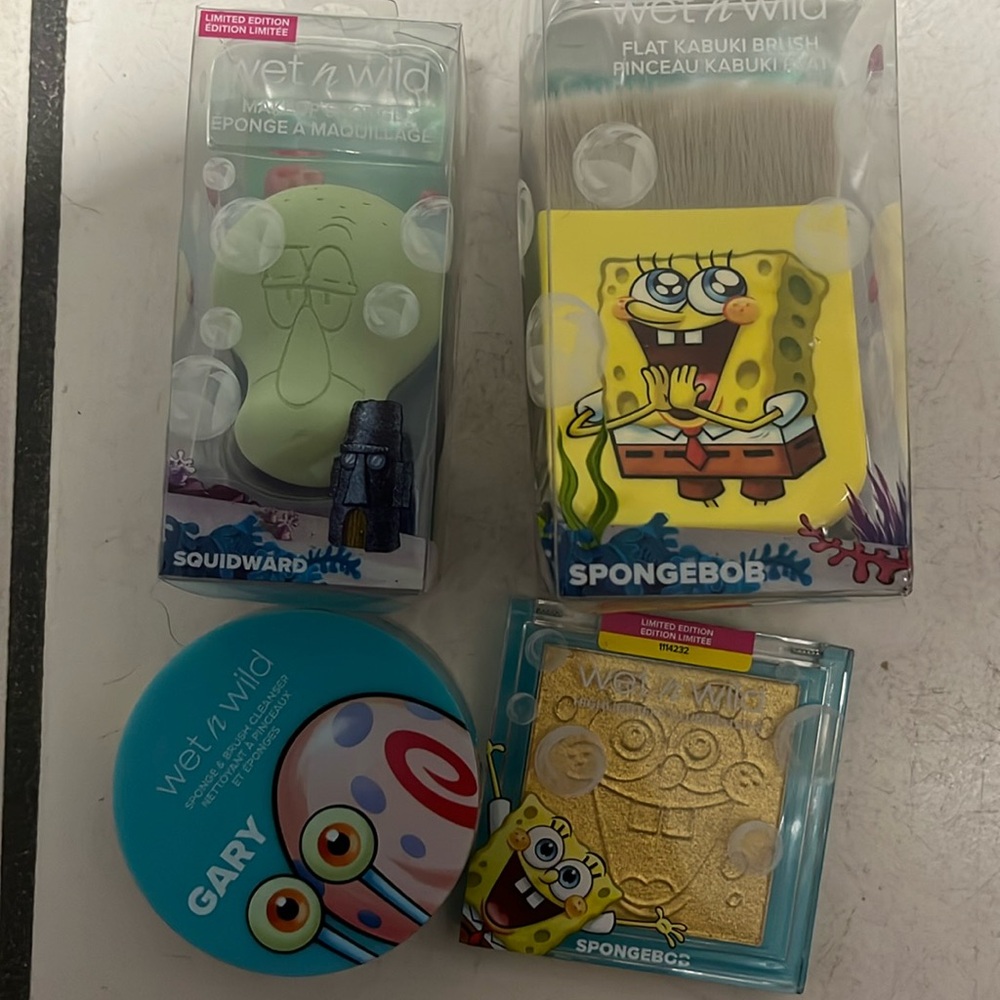Wet n wild sponge bob collection-RARE, sold as a bundle